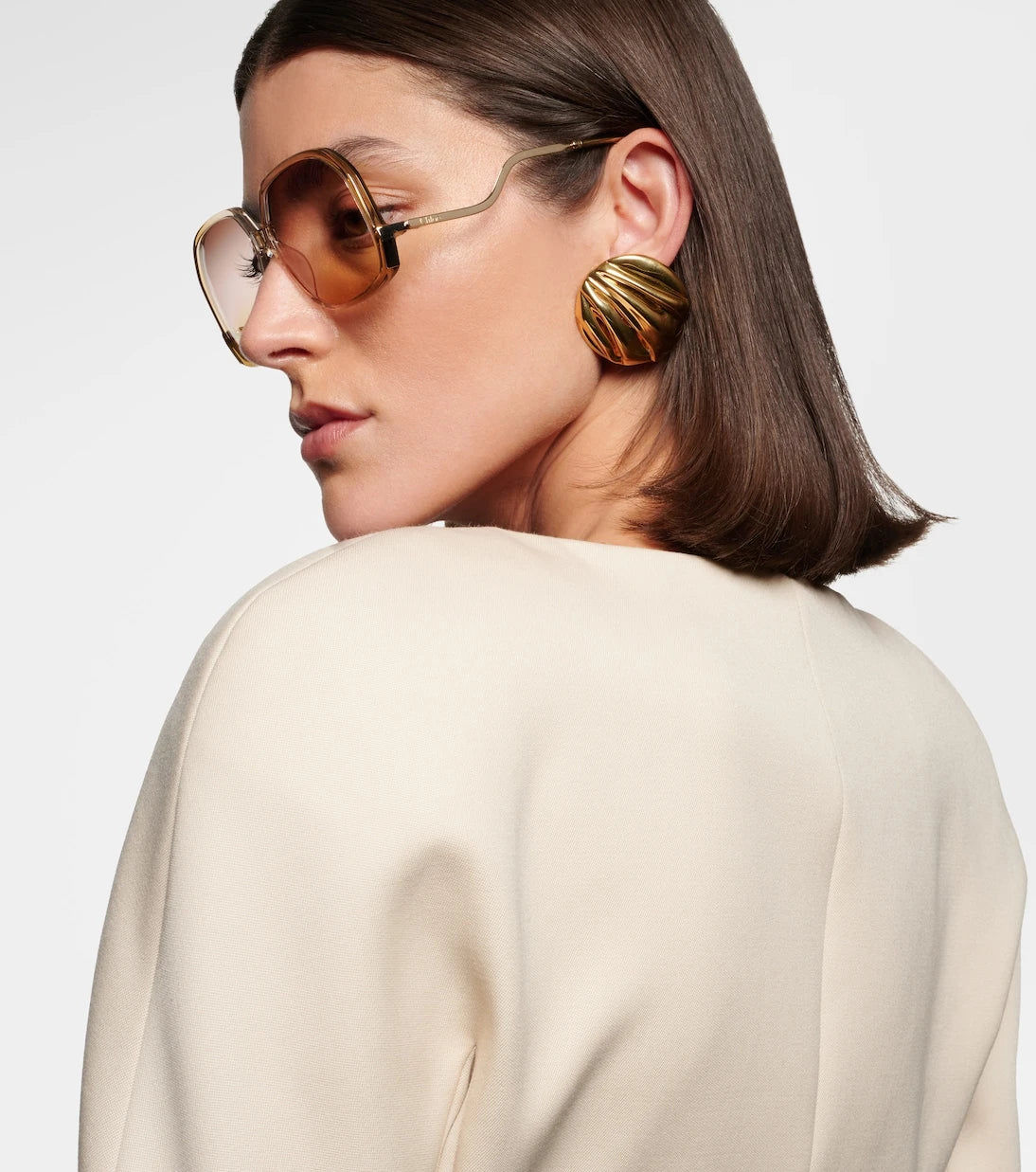 Chloé - Wavy square sunglasses