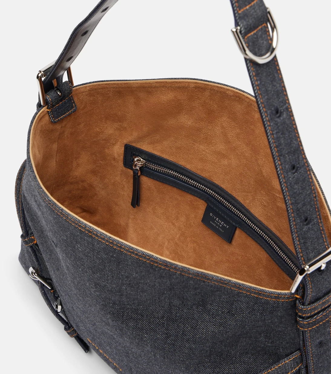 Givenchy - Voyou Medium denim shoulder bag