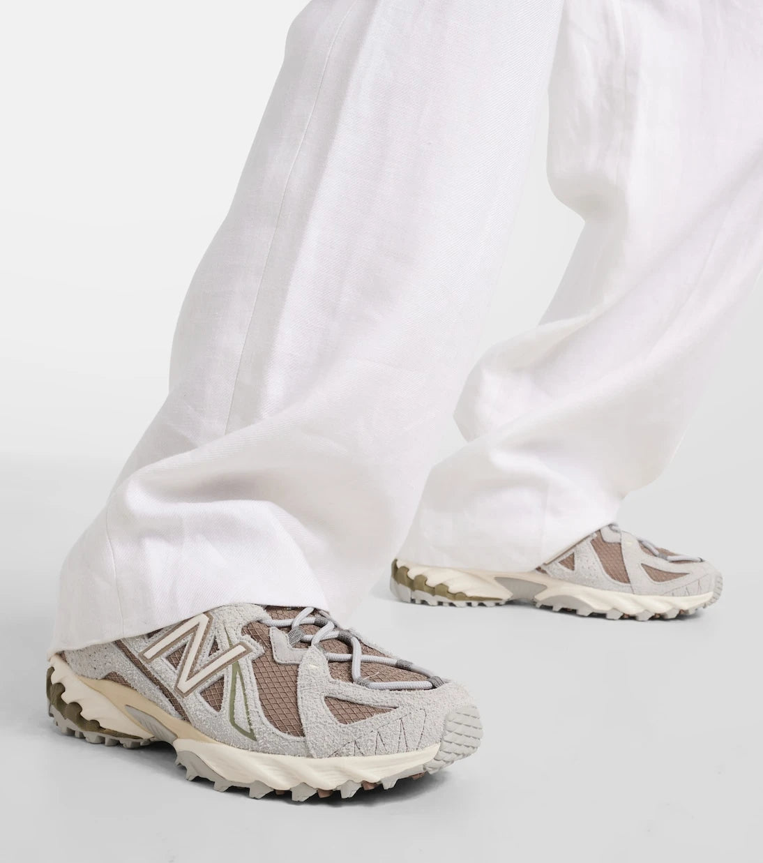 New Balance - 610V1 leather-trimmed sneakers