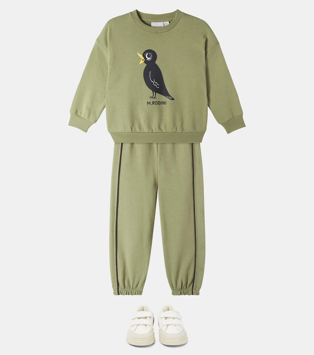 Mini Rodini - Blackbird cotton jersey sweatshirt