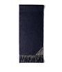 Blue Cashmere Double-Faced Scarf