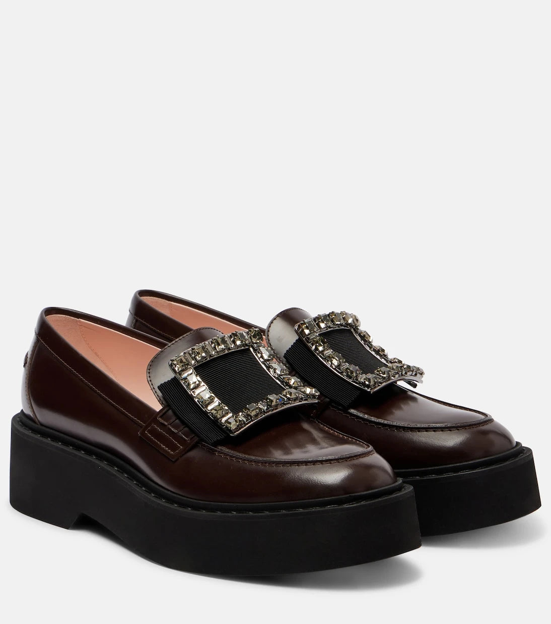 Roger Vivier - Viv' Rangers leather platform loafers
