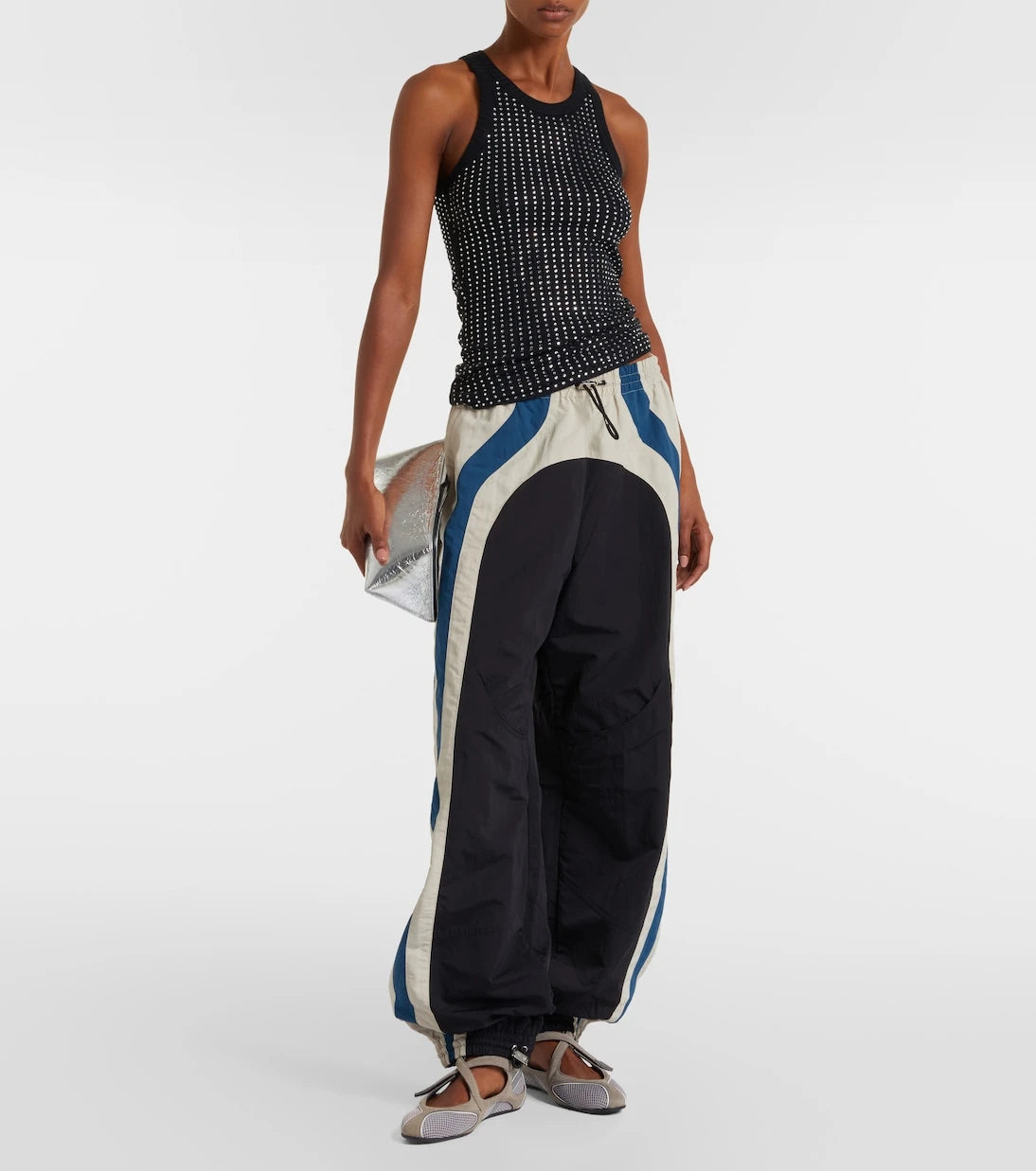 The Attico - Paneled track pants