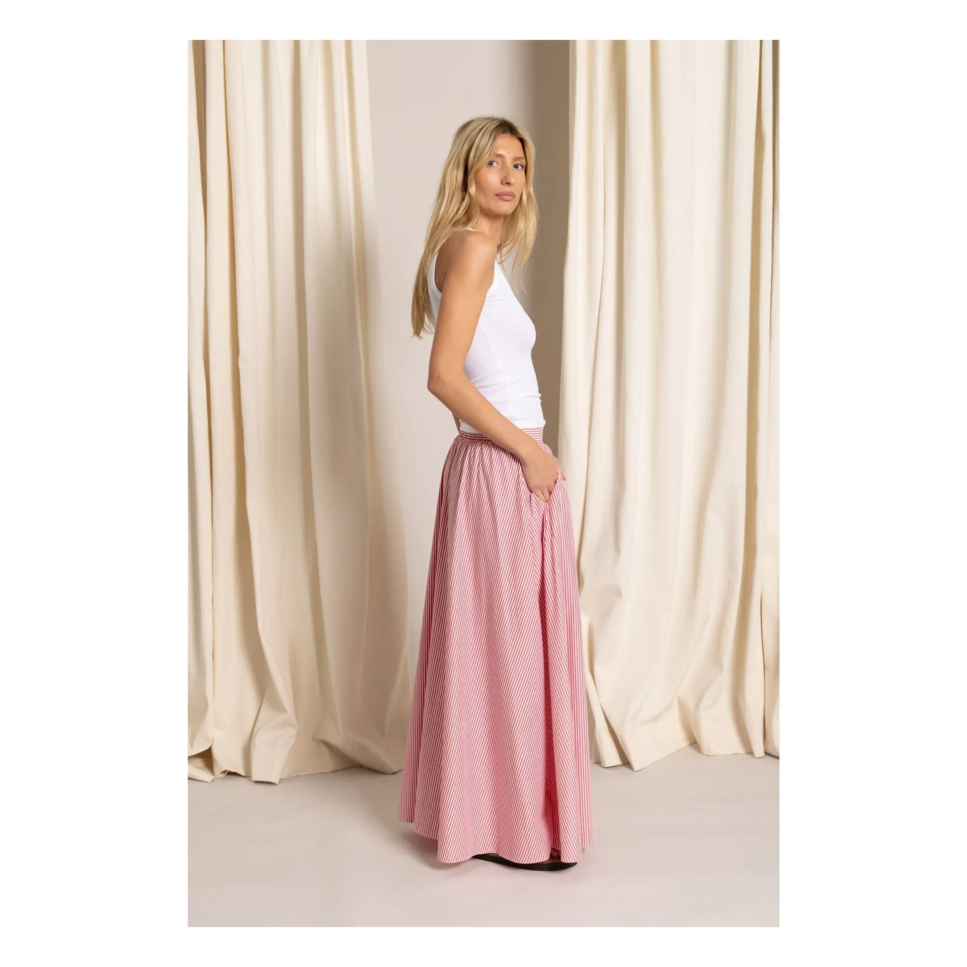 Smallable Woman - Bettina Flared Skirt | Cherry red
