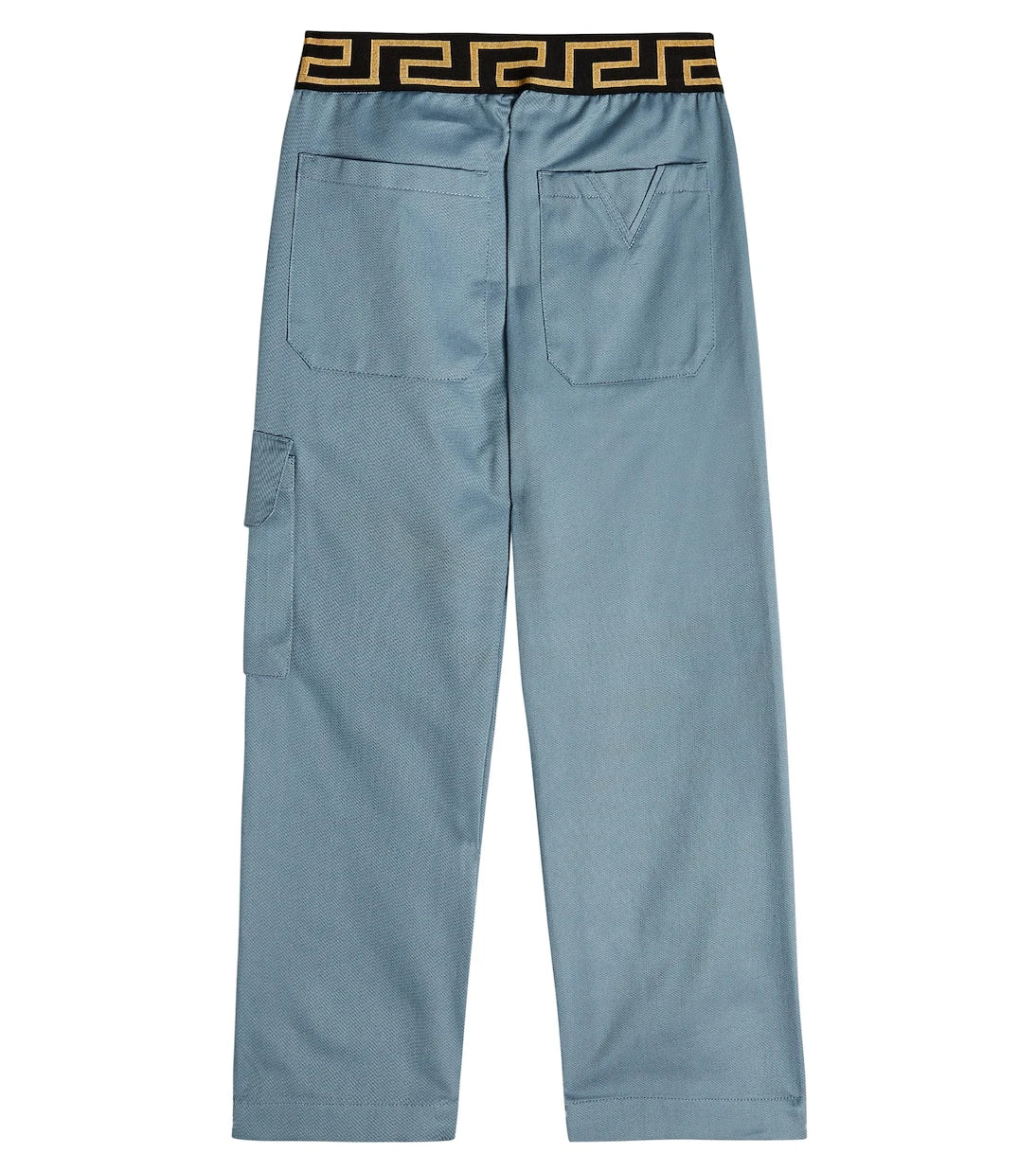 Versace Kids - Greca cotton gabardine pants