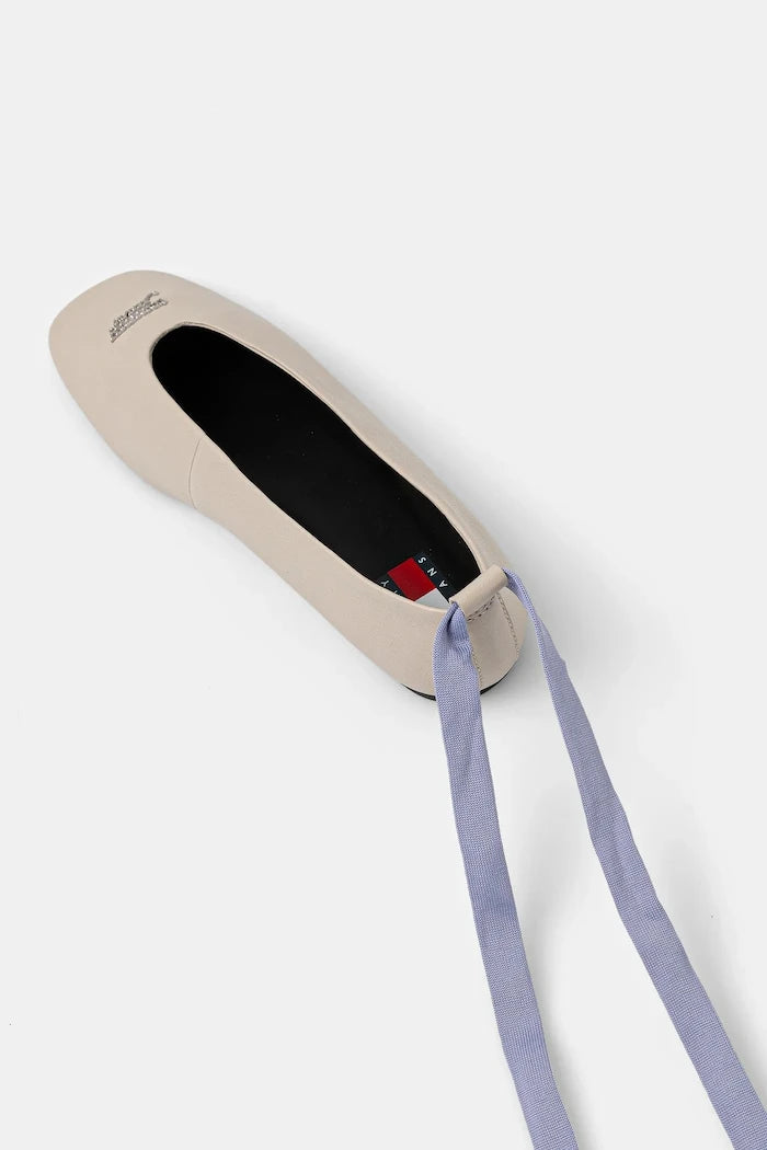 Tommy Hilfiger TJW BALLERINA WITH LACES Deri Balerin