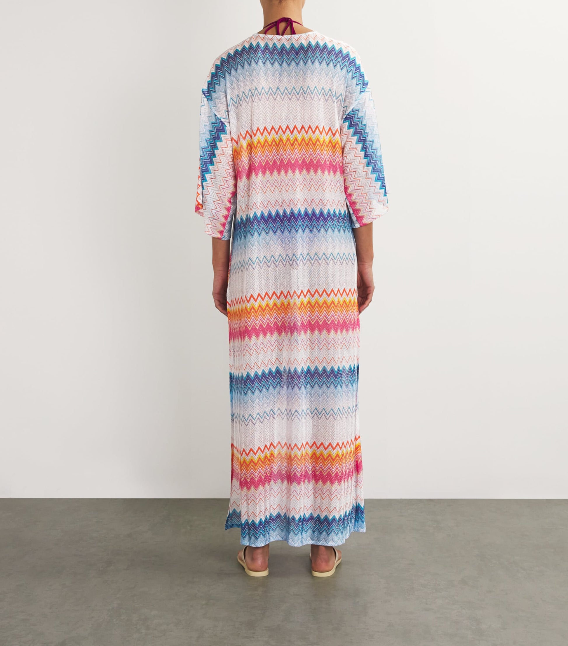 Missoni Multi Zigzag V-Neck Kaftan