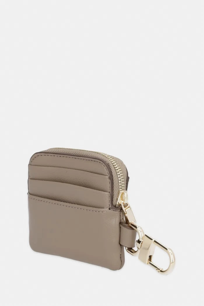BOSS kadın suni deri portföy Sandy Zip Cardholder