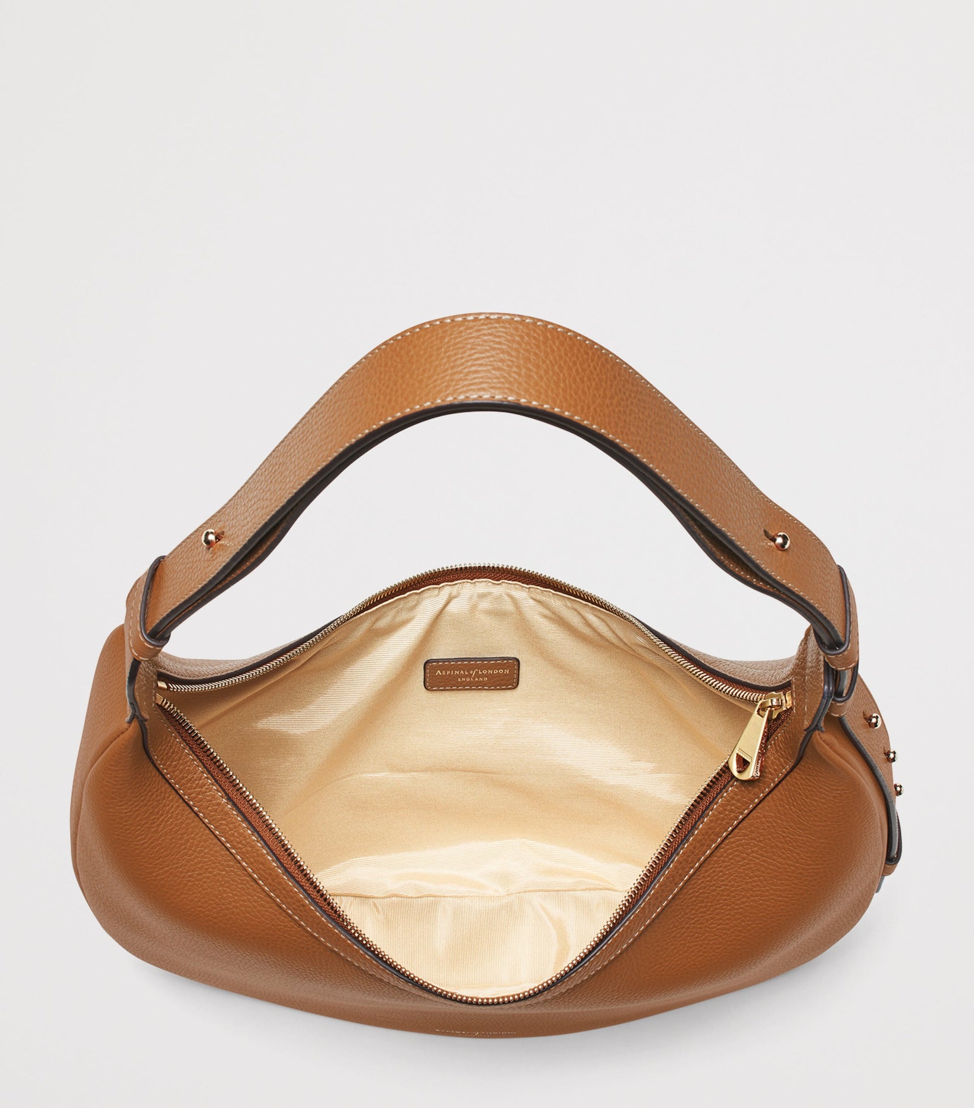 Aspinal Of London Leather Hudson Crescent Cross-Body Bag