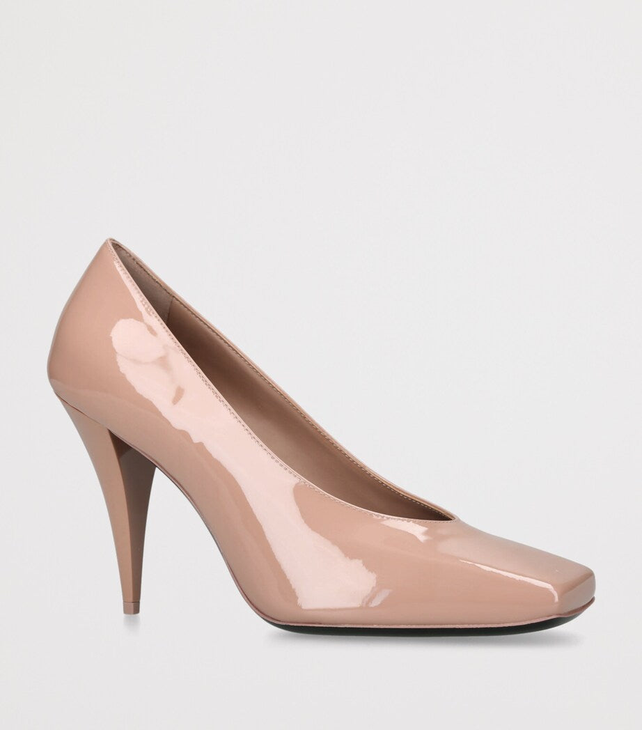 Givenchy Pink Leather Square-Toe Pumps 95