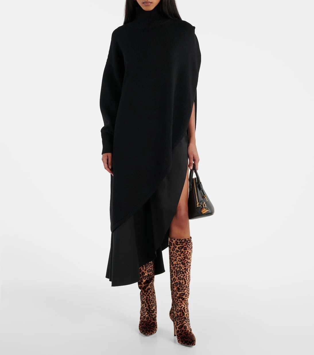 Gianvito Rossi - 85 leopard-print velvet knee-high boots