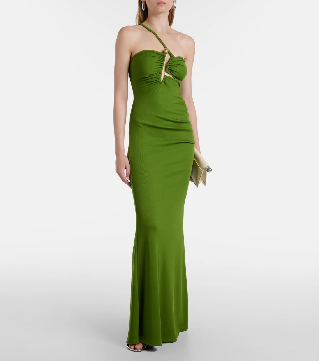 Christopher Esber - Crystal Pin Cutaway embellished maxi dress
