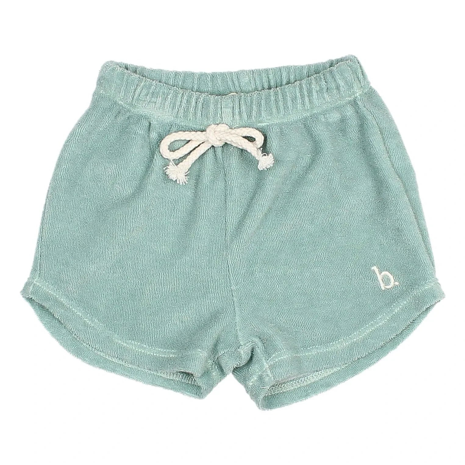 Búho - Towelling shorts | Green water