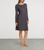 Cotton Long-Sleeve Una Nightdress BLACK PEARL