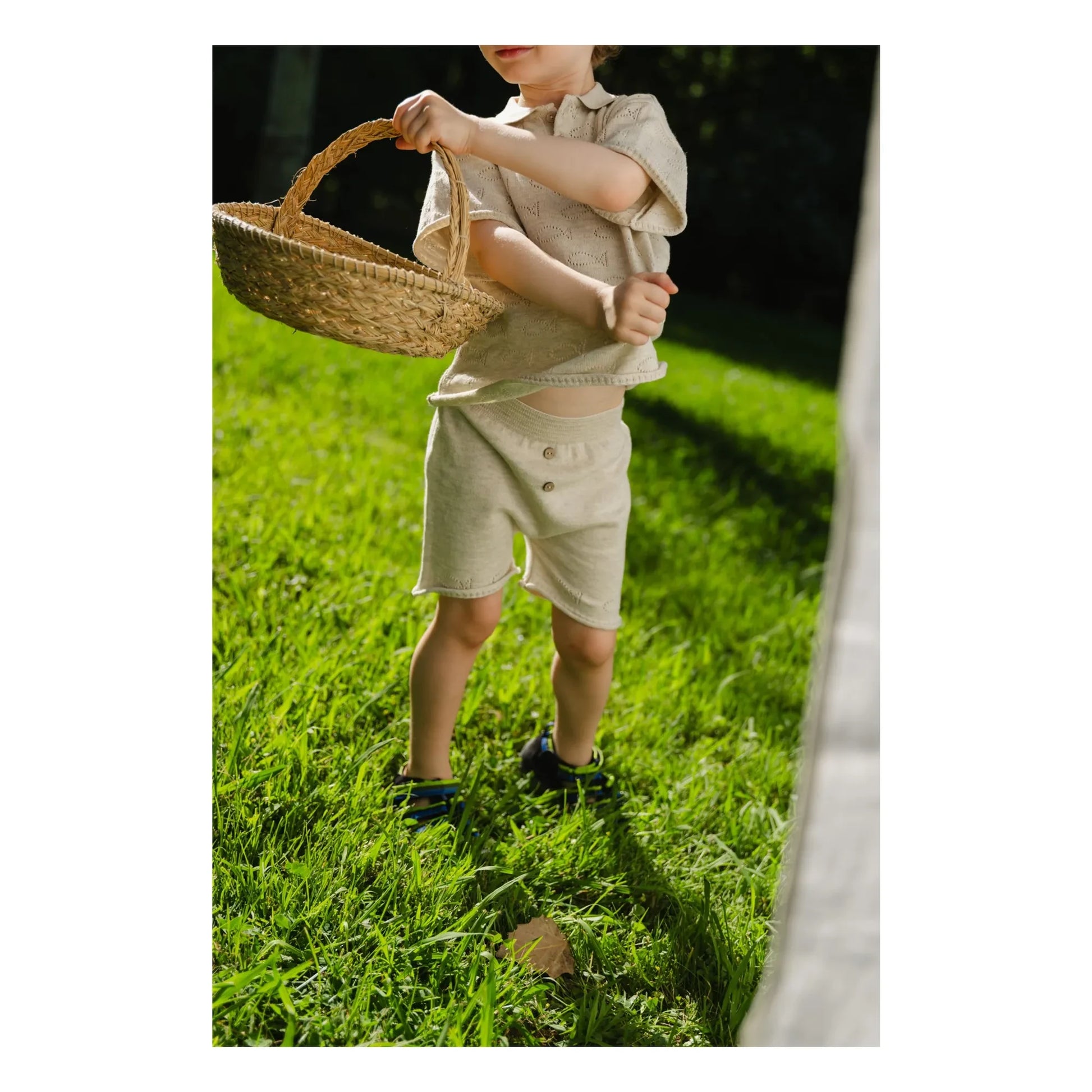 Bayiri - Little Fish organic cotton shorts | Grey