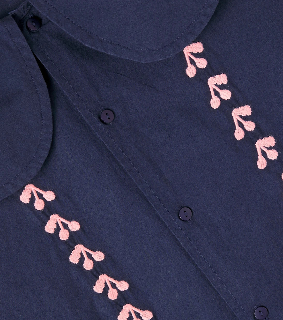 Tinycottons - Cherries embroidered cotton dress
