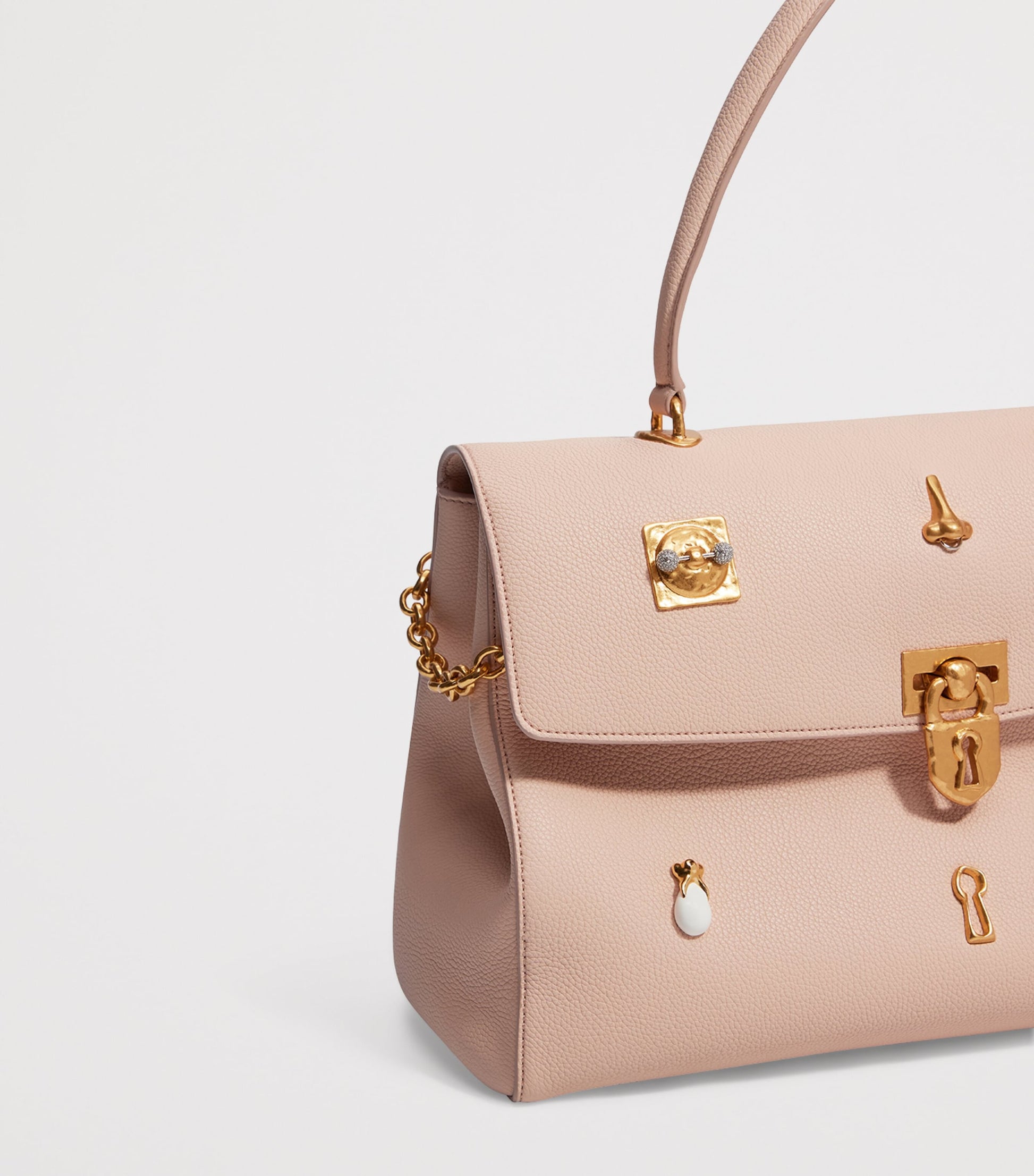 Schiaparelli Lambskin Bijoux Secret Shoulder Bag