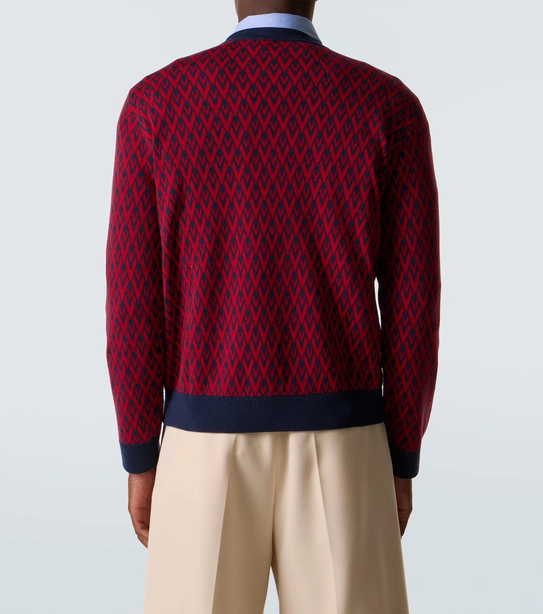 Valentino - Toute La V virgin wool jacquard sweater