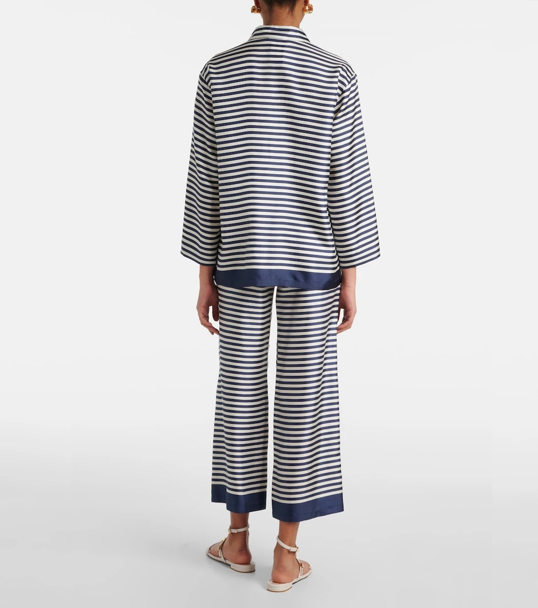 'S Max Mara - قميص مايا مخطط من الحرير