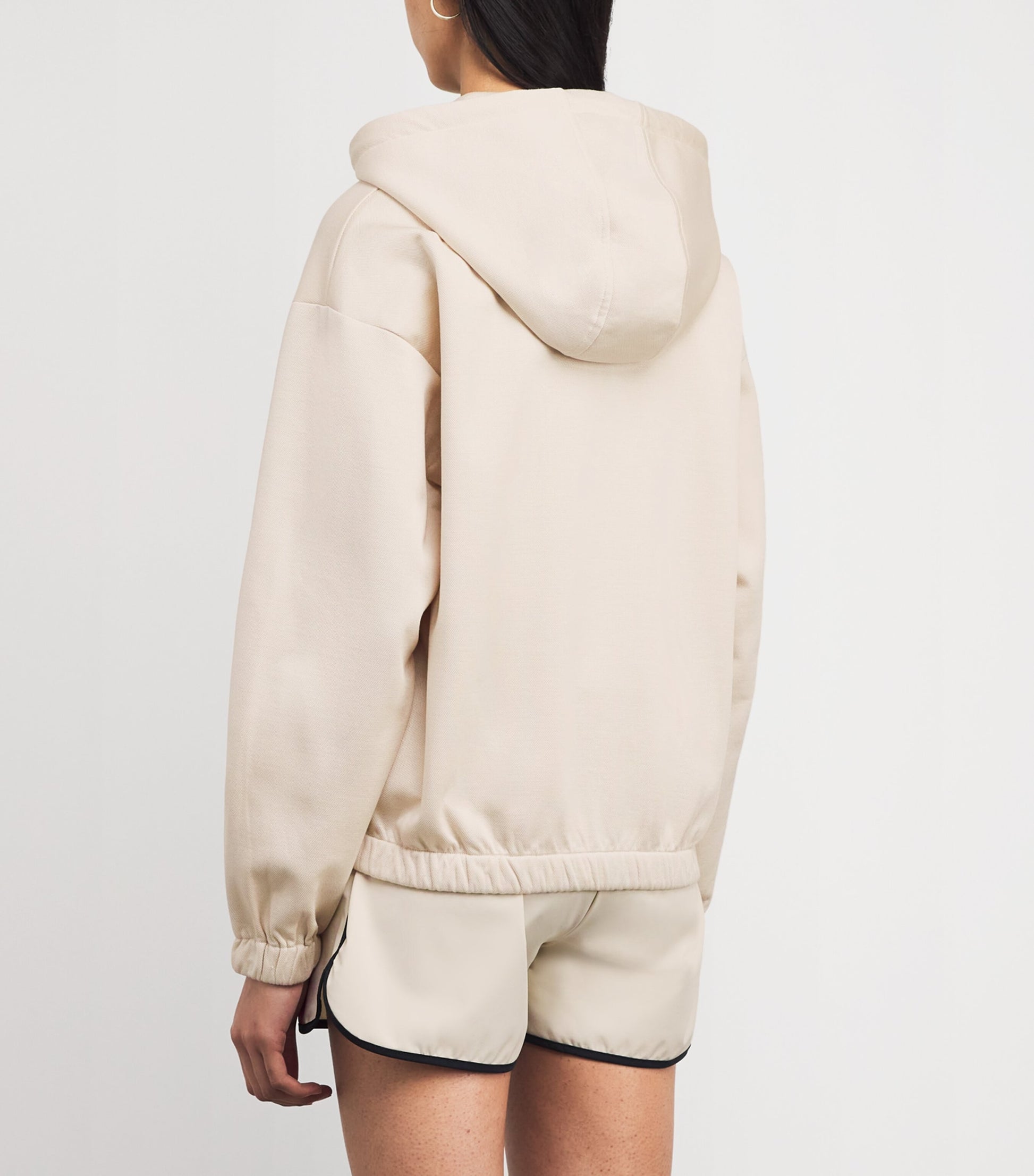 Cotton-Blend Zip-Up Hoodie