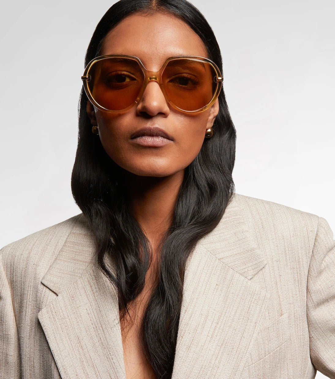 Bottega Veneta - Drop oversized sunglasses