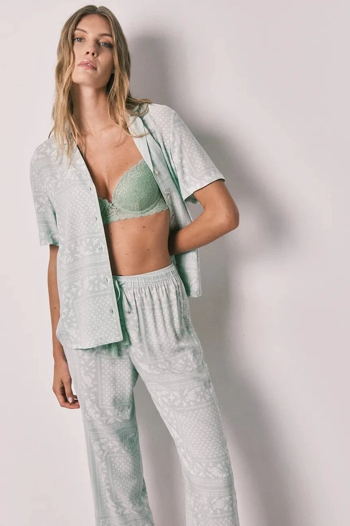women'secret Kadın viskoz iki parçalı pijama