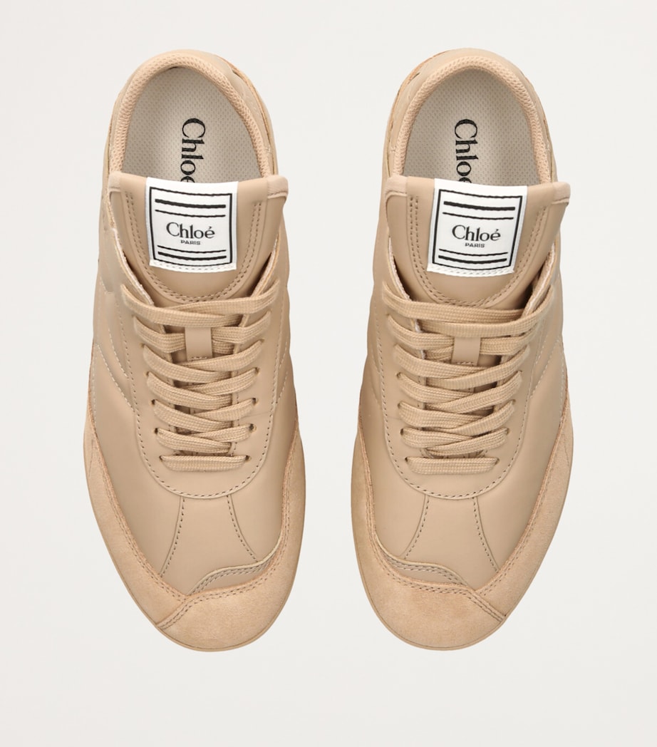 Chloé White Leather Kick Low-Top Sneakers