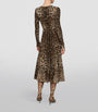 Dolce & Gabbana Multi Leopard Print Midi Dress