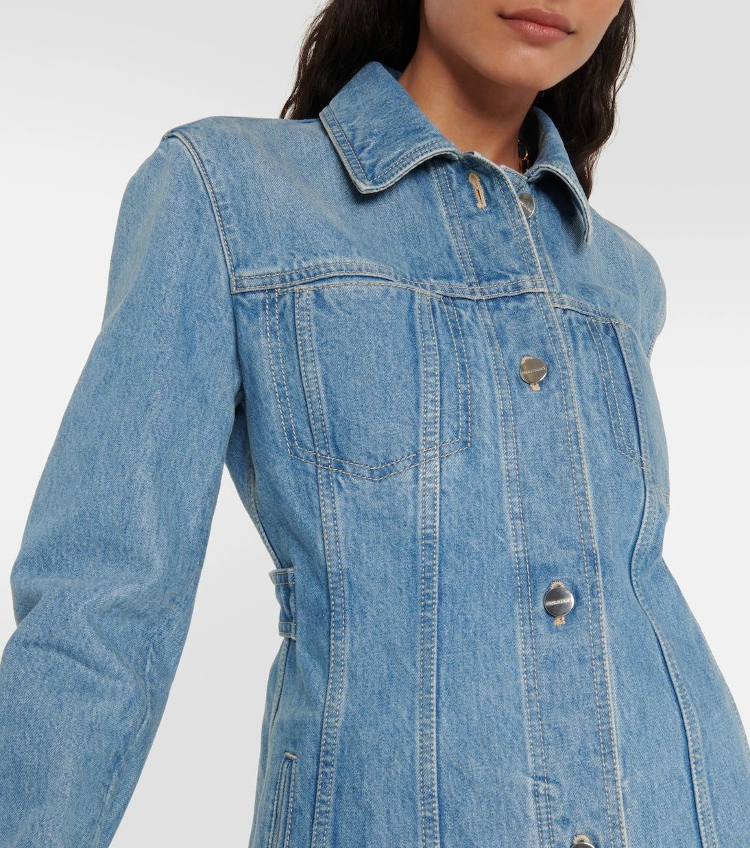 Ferragamo - Cotton denim shirt dress