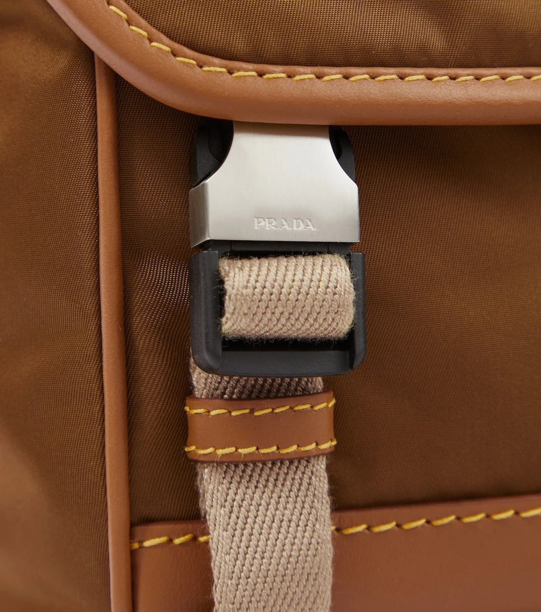 Prada - Re-Nylon leather-trimmed shoulder bag