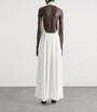 Givenchy Ivory Crepe Halterneck Maxi Dress