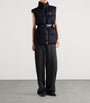 Prada Blue Wool Loden Down Gilet