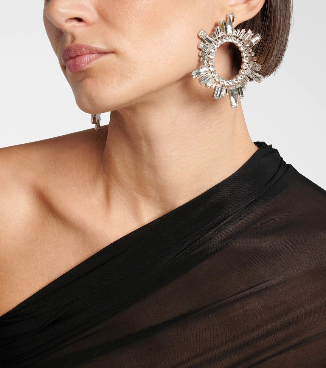 Amina Muaddi - Begum crystal-embellished earrings