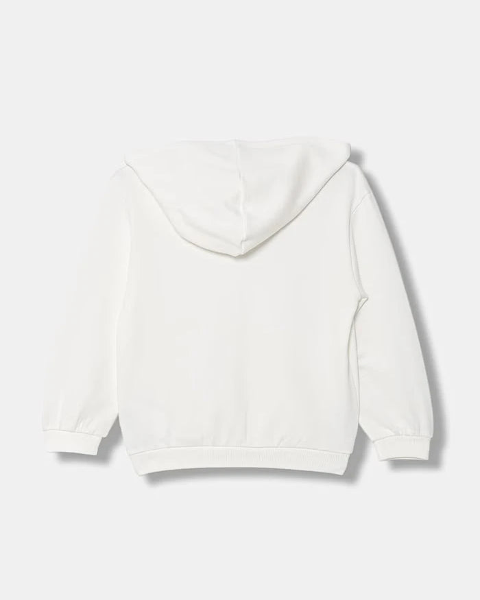 United Colors of Benetton çocuklar için pamuklu kapüşonlu sweatshirt
