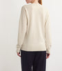 Ivory Cashmere V-Neck Sweater