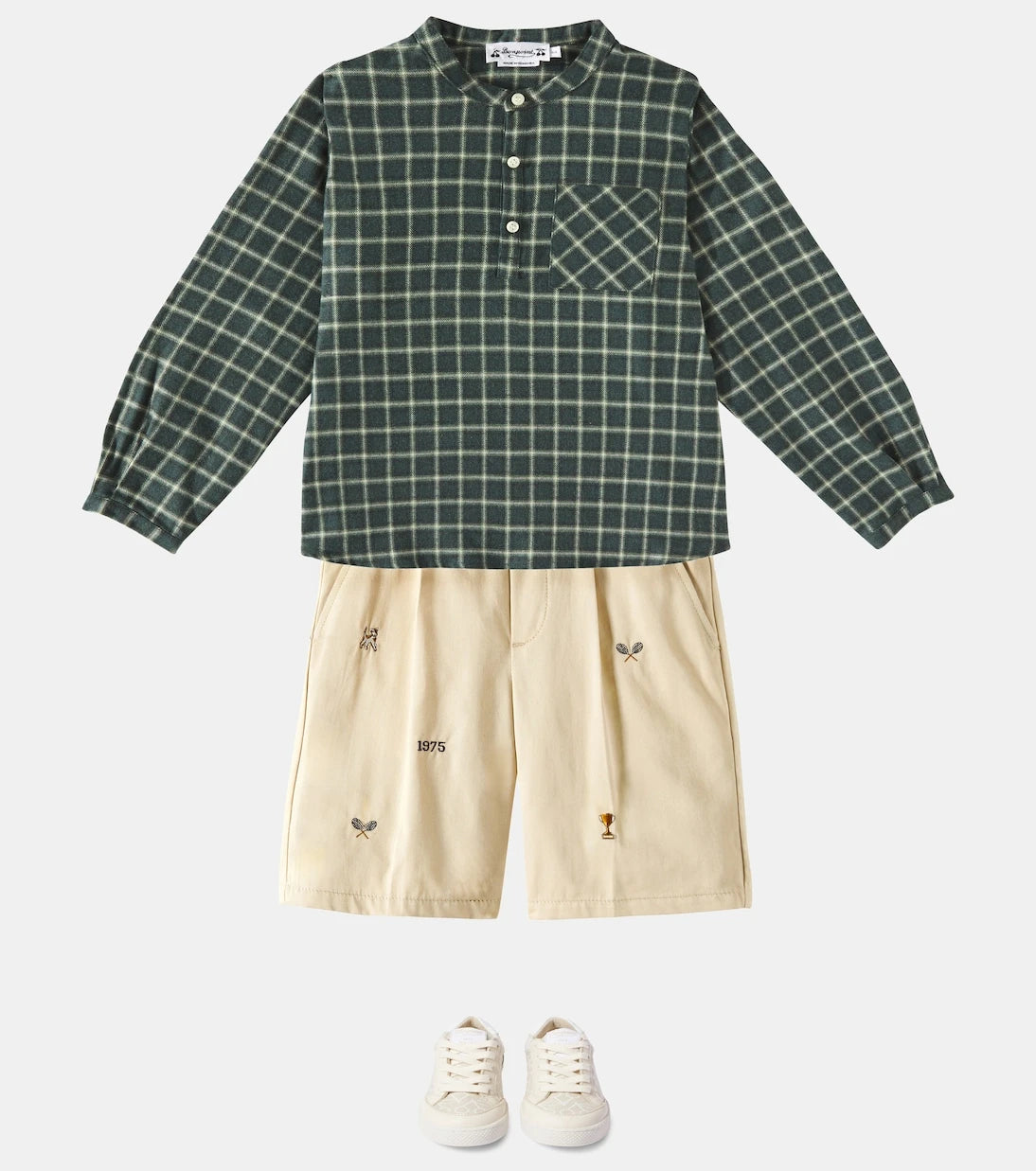 Bonpoint - Artiste checked cotton top
