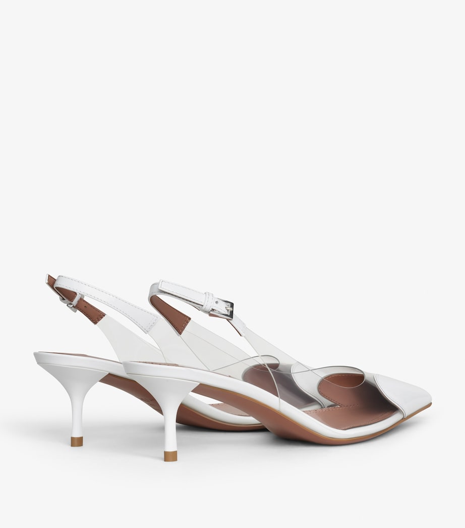 Alaïa White Couer Slingback Pumps 55
