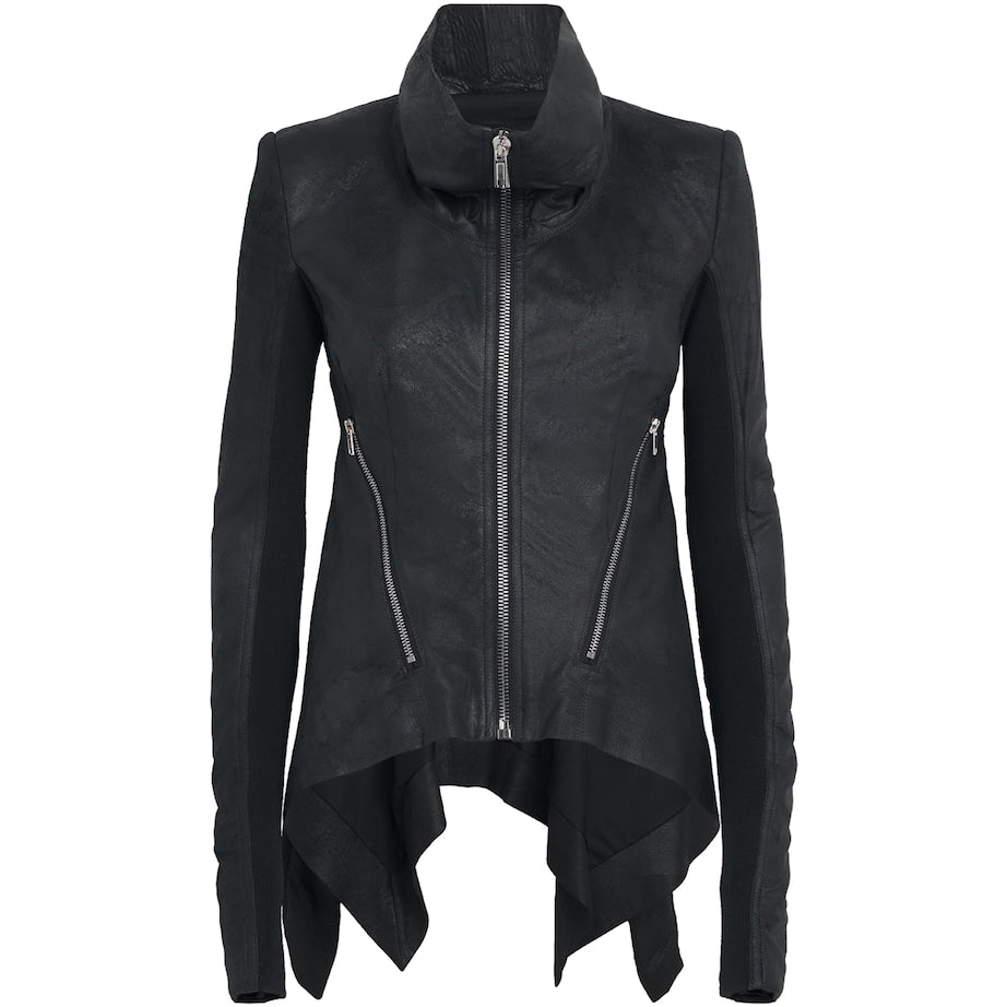 Rick Owens Black Naska Leather Jacket