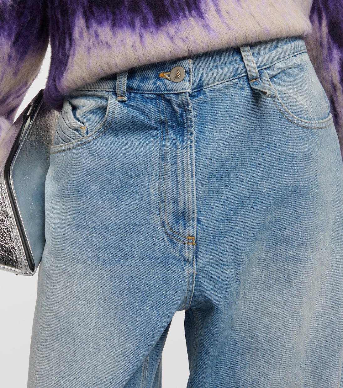 The Attico - Low-rise wide-leg jeans