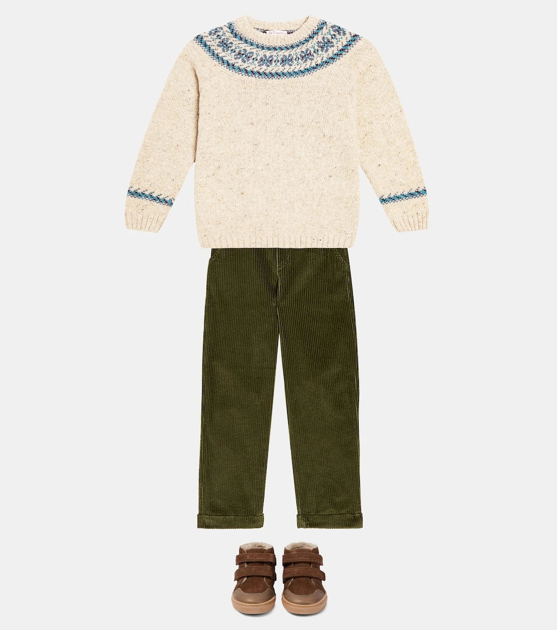 La Coqueta - Fair Isle wool-blend intarsia sweater