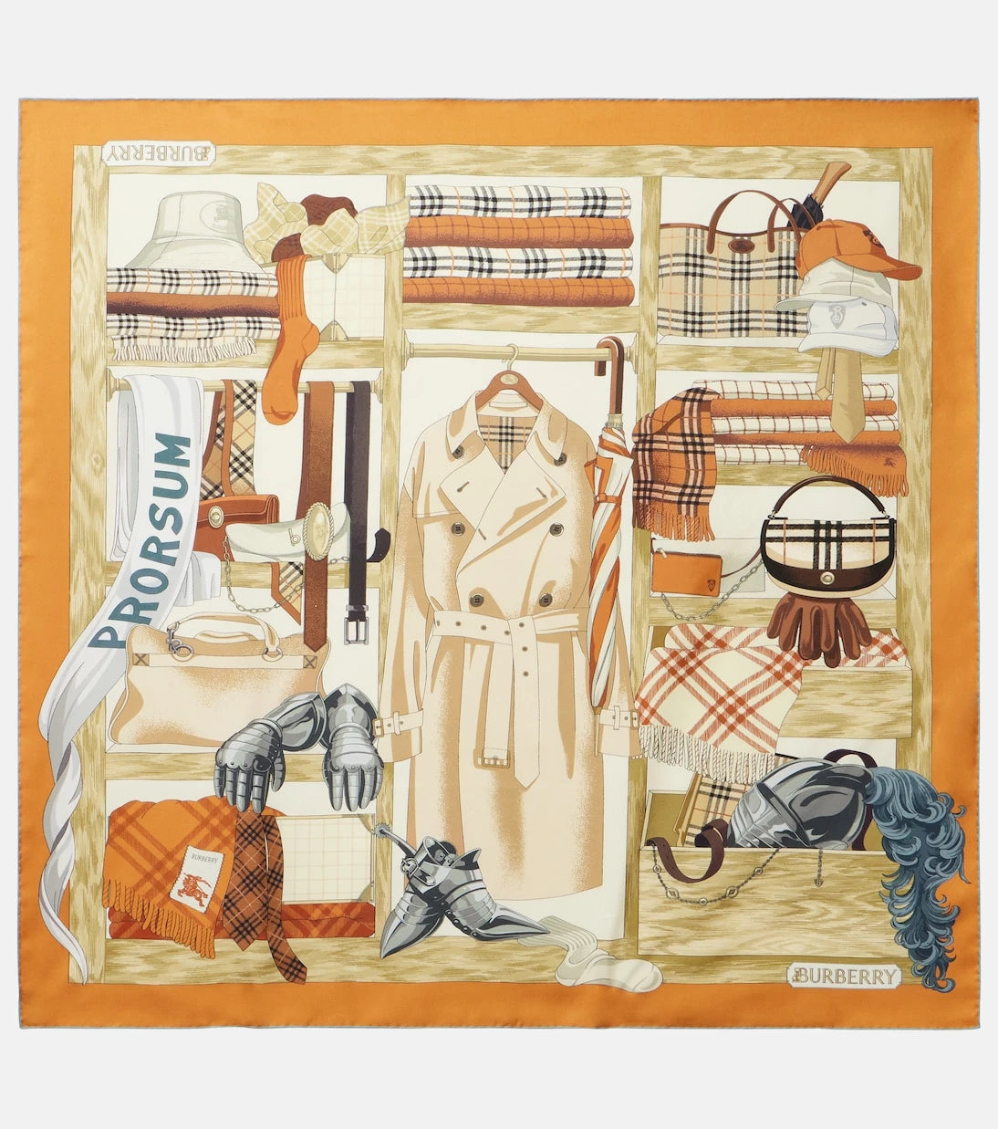 Burberry - Printed silk twill scarf
