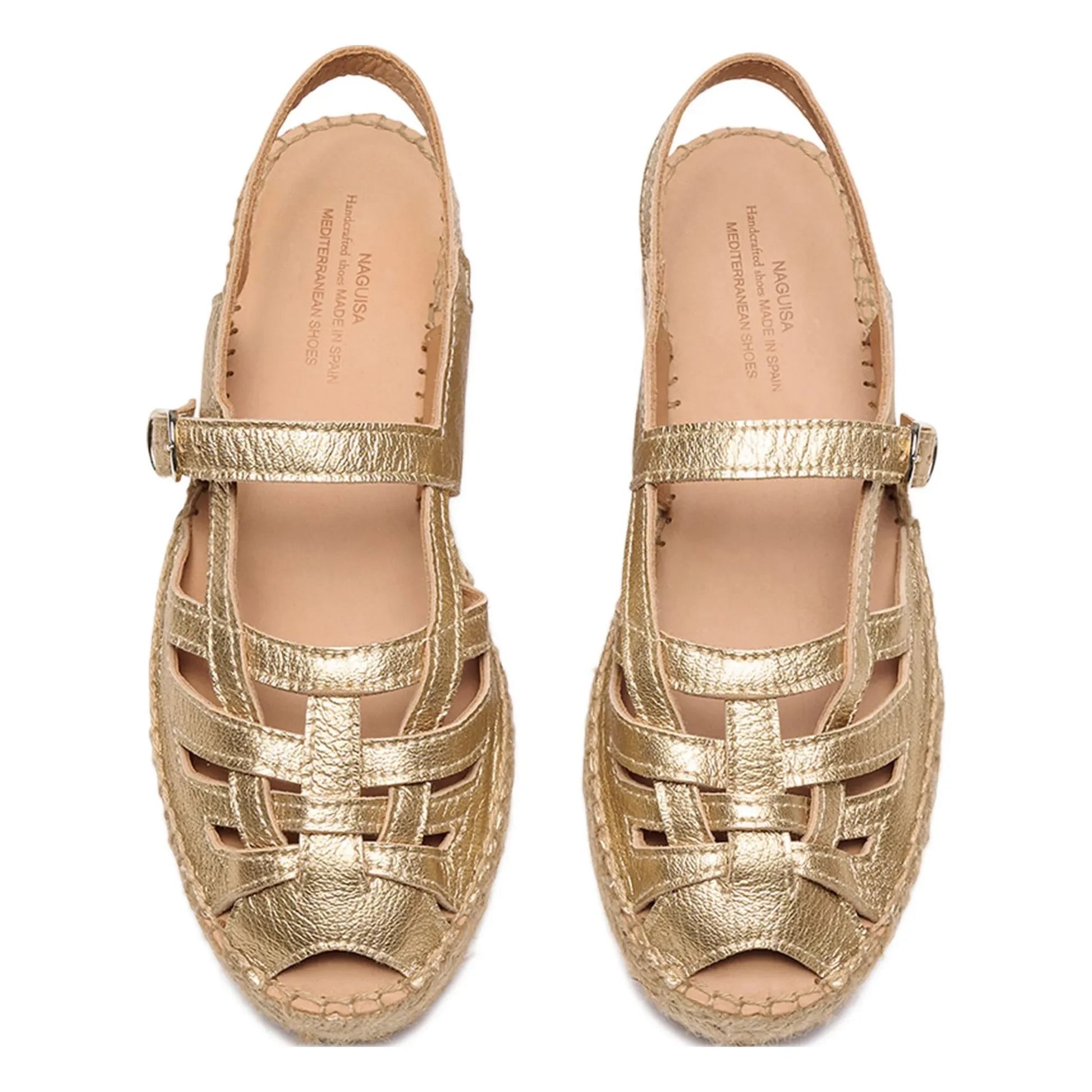 Naguisa - Thalis Espadrilles Metallic | Gold