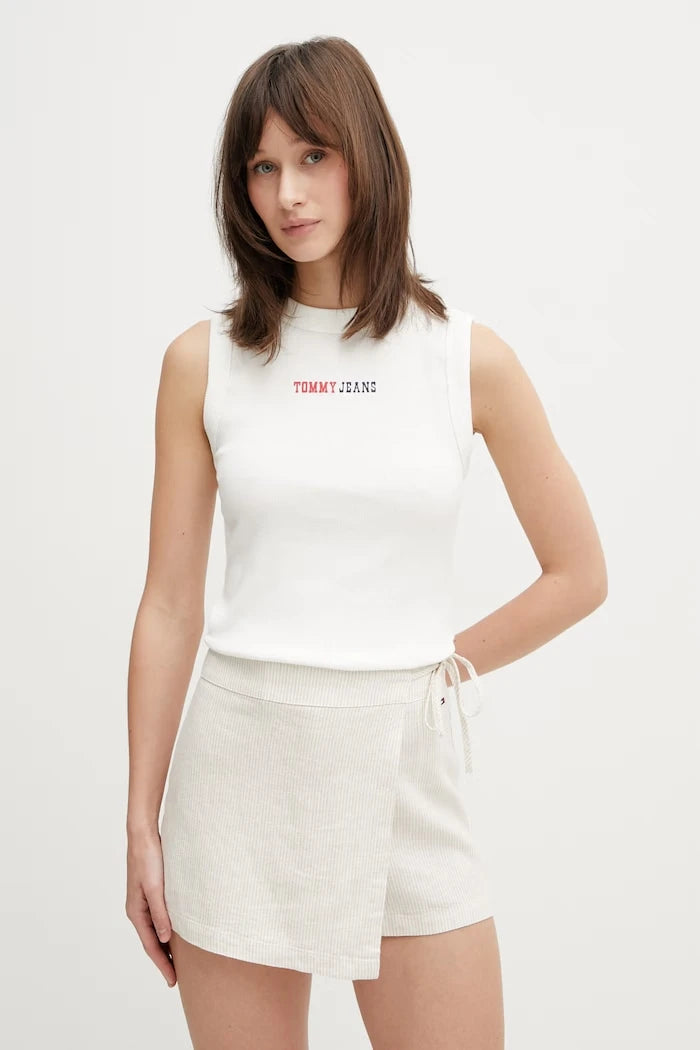 Tommy Jeans Kadın Pamuklu Elastanlı Üst