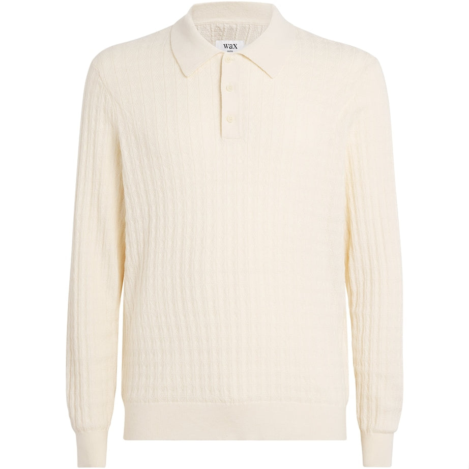 Cotton-Cashmere Oban Polo Sweater