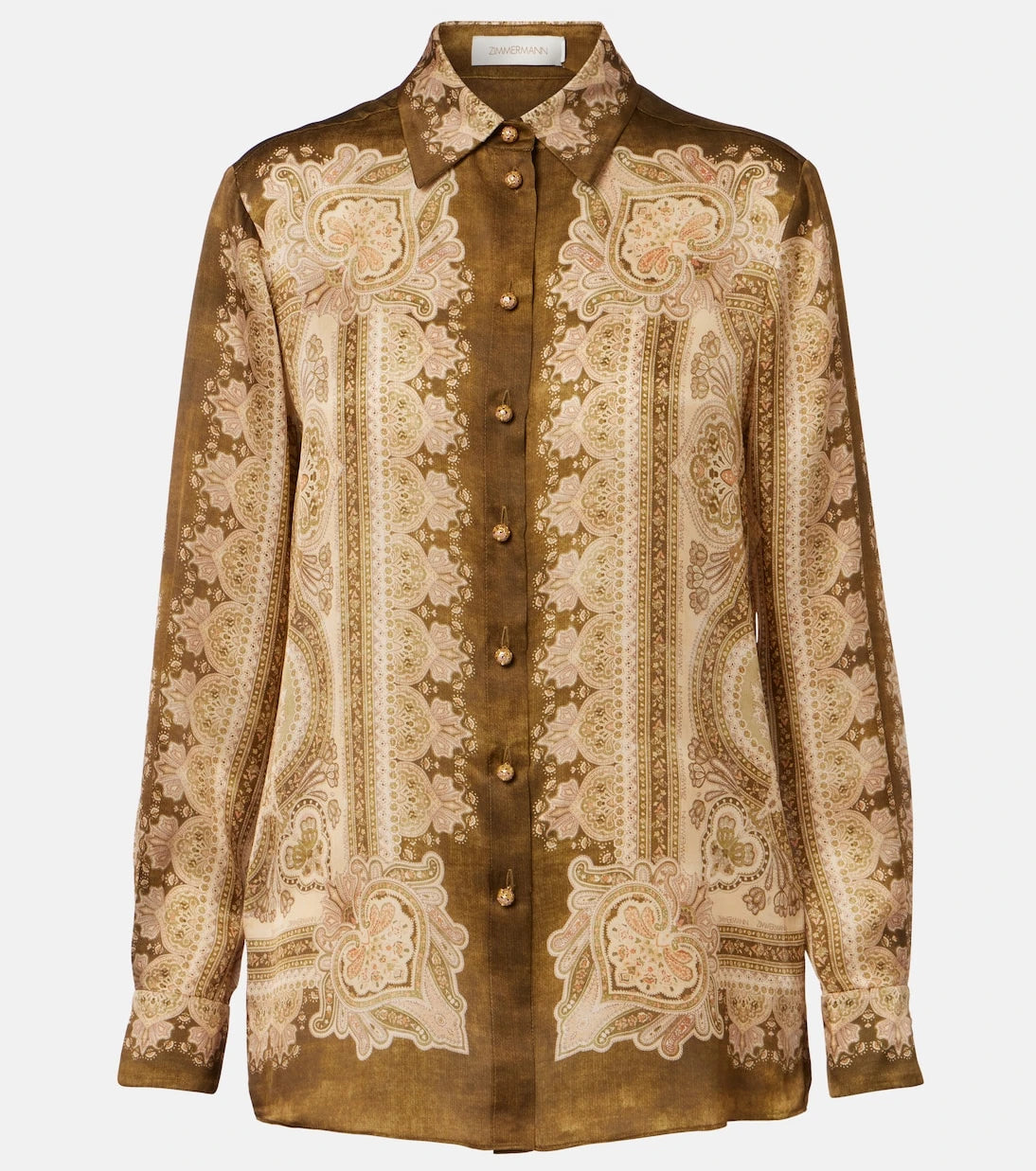 Zimmermann - Luna paisley silk satin shirt