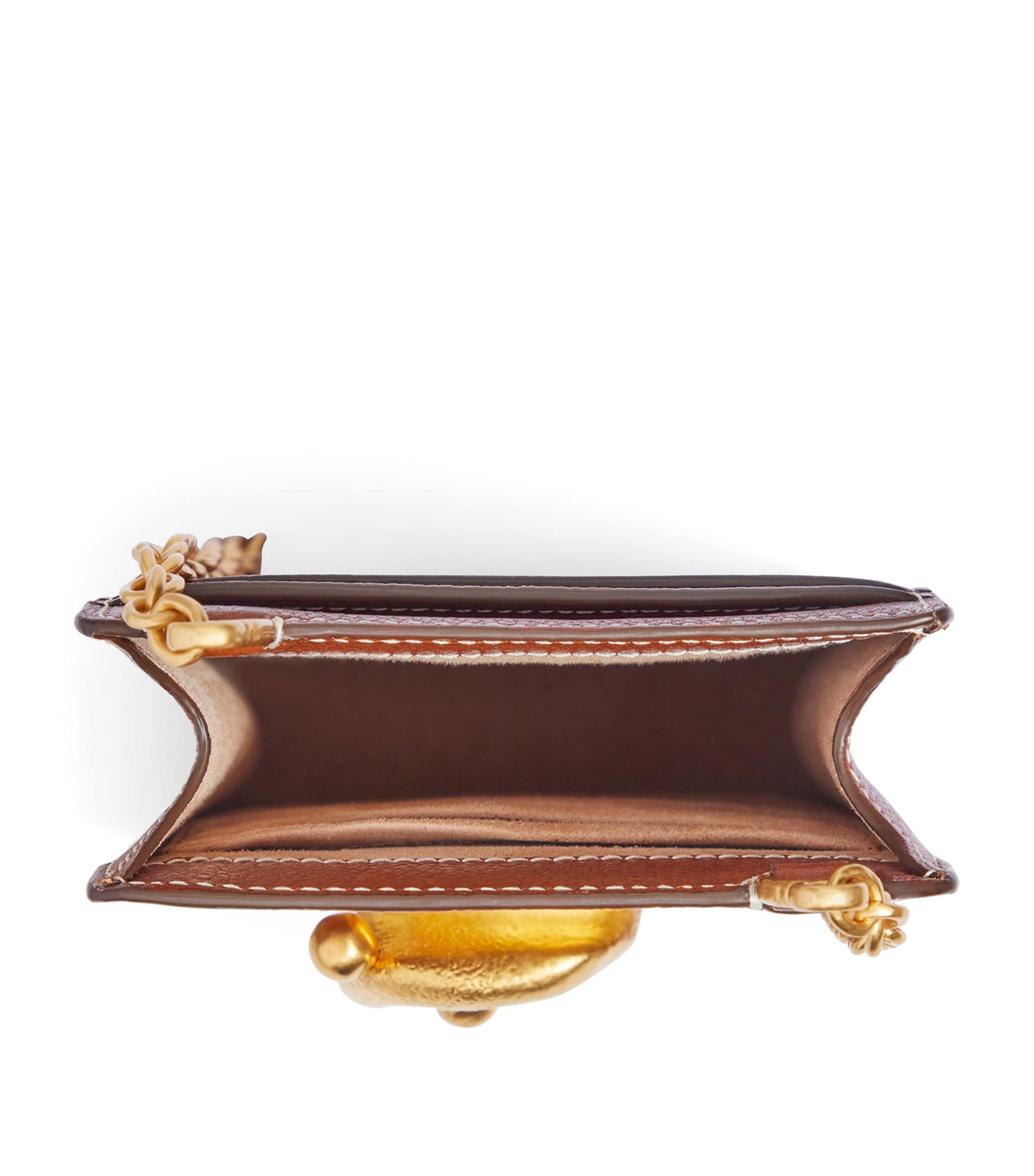 Leather Ear Phone Pouch 806 CARAMEL