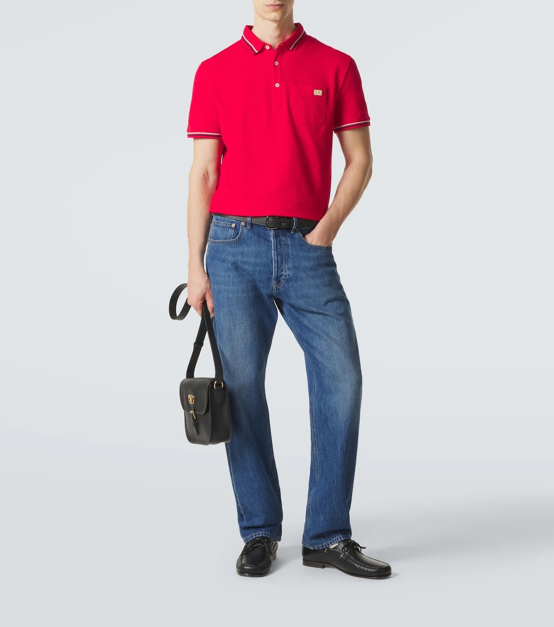 Valentino - Cotton piqué polo shirt