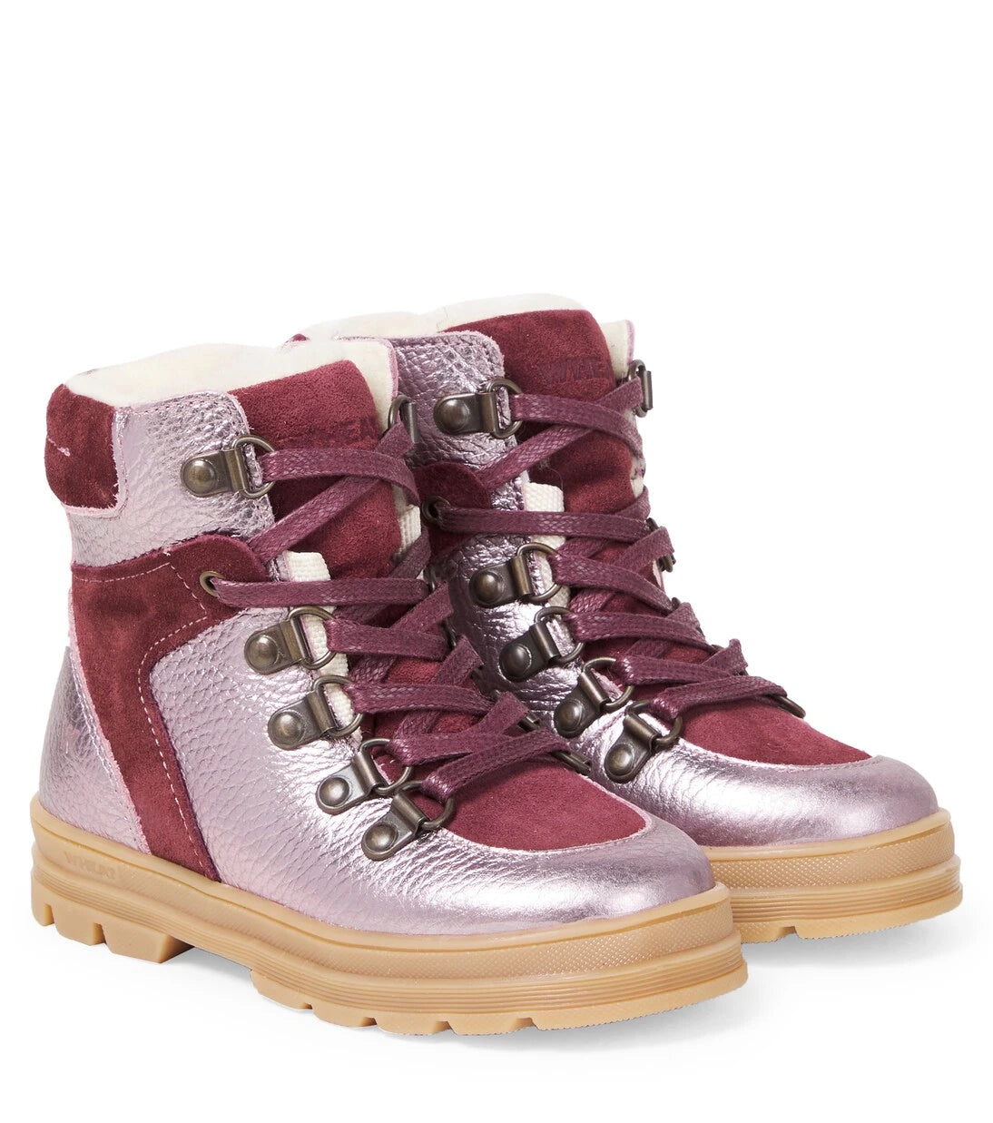Wheat - Toni suede-trimmed leather boots