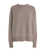 Soft Goat Beige Cashmere Boyfriend Sweater