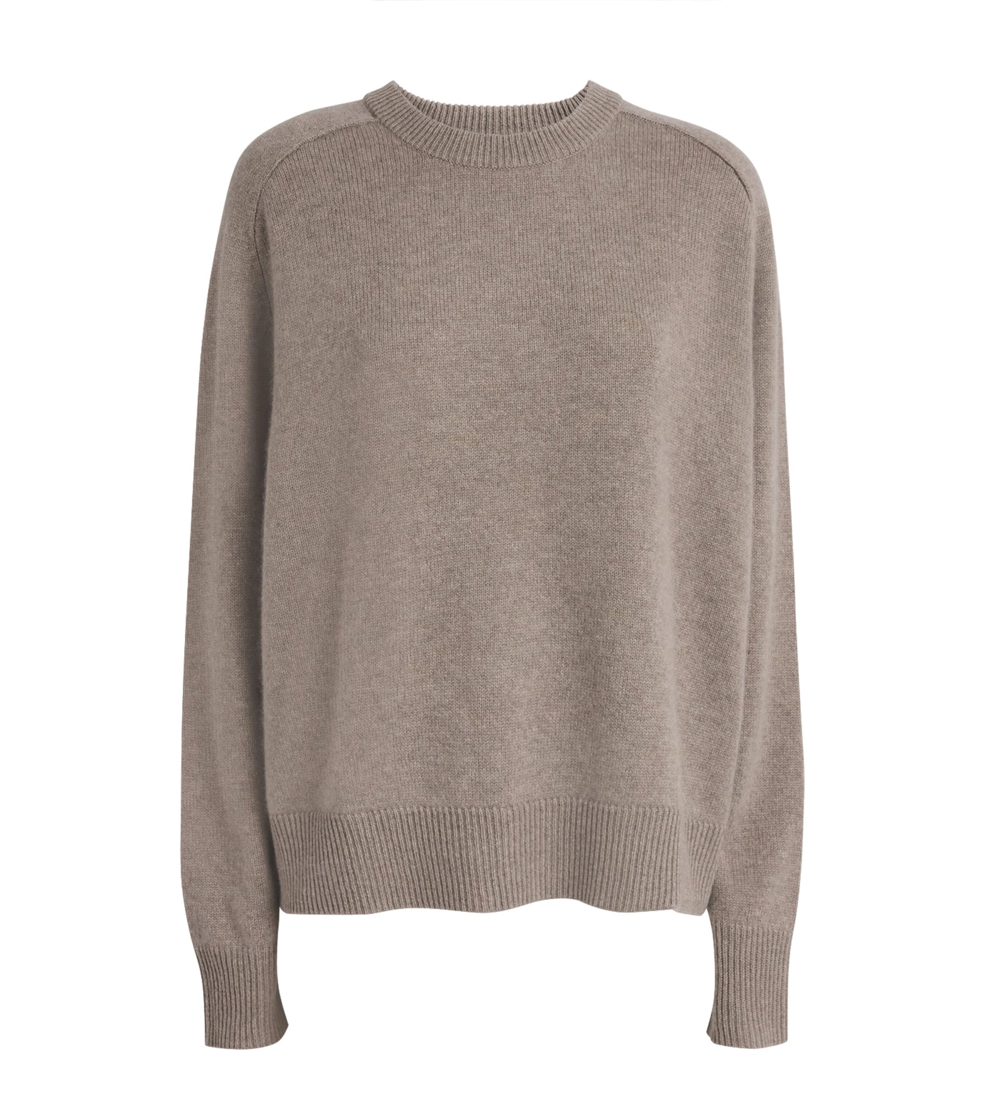 Soft Goat Beige Cashmere Boyfriend Sweater